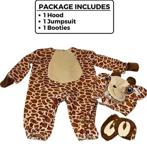 Giraffe Print Baby Costume Set